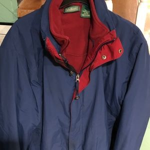 LL Bean mens winter jacket.  Navy..